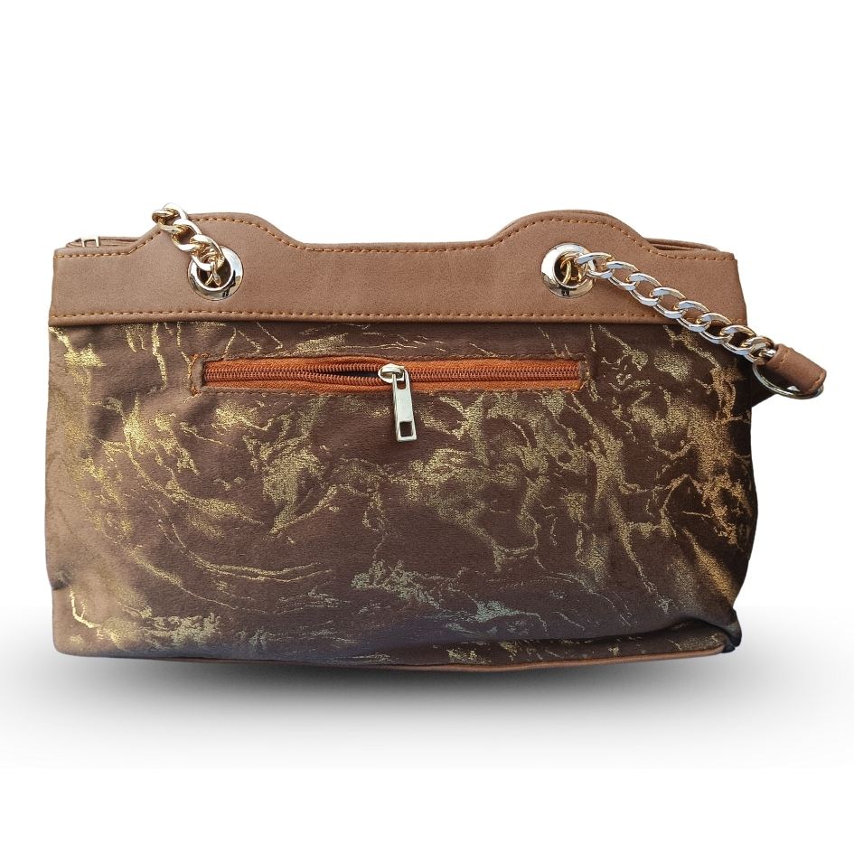 Ladies Marble Texture Royal Handbag - Image 2